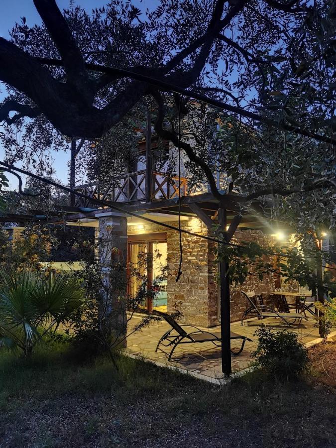 Elea Stone Houses In Organic Quiet Olive Grove, Prinos, Thassos Esterno foto
