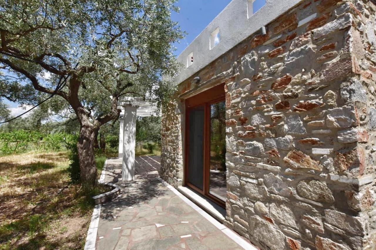 Elea Stone Houses In Organic Quiet Olive Grove, Prinos, Thassos Esterno foto