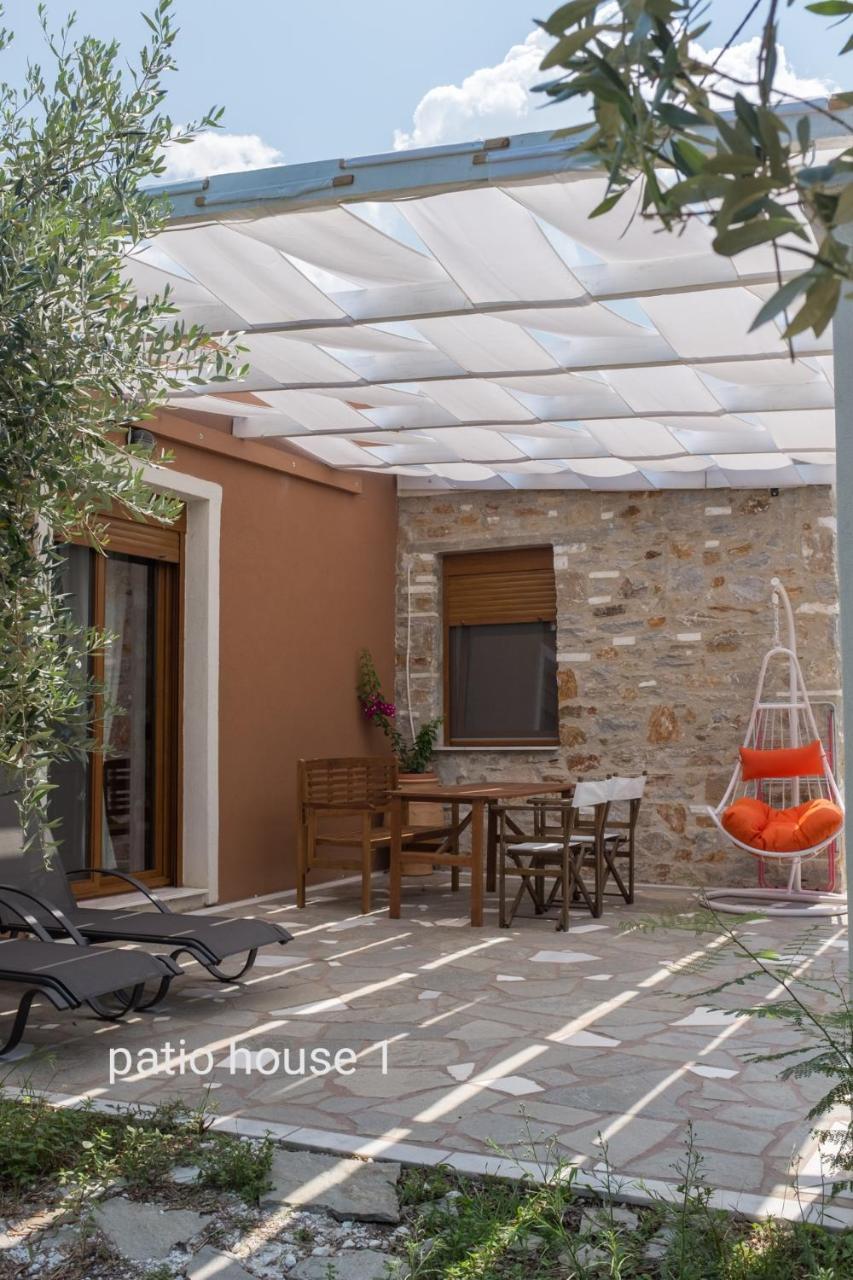 Elea Stone Houses In Organic Quiet Olive Grove, Prinos, Thassos Esterno foto